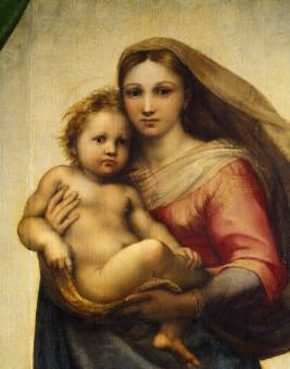 Die Sixtinische Madonna von Raffael in der Gem�ldegalerie Alte Meister in Dresden